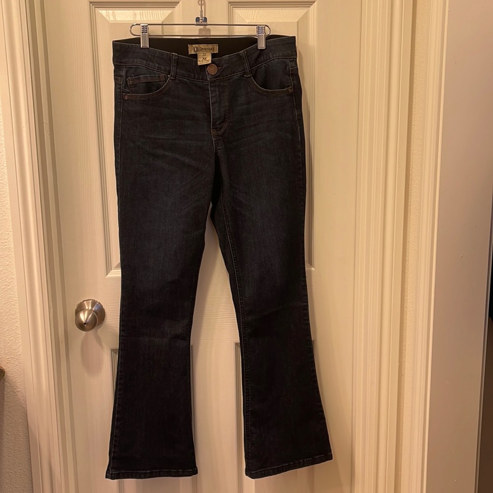 Democracy boot cut jeans. size 10. Dark wash
